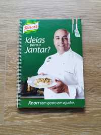 Livro culinária Ideias para o jantar? Knorr, chefe Carlos Madeira.