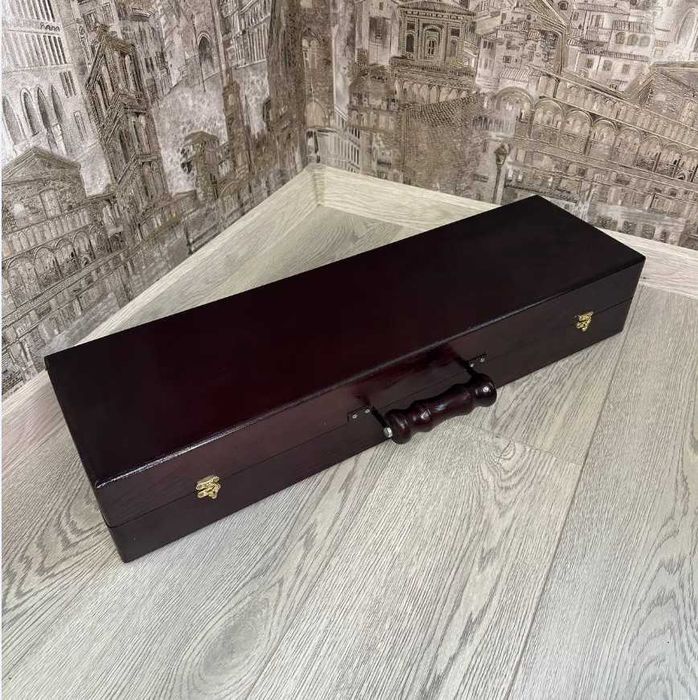 Набір шампурів  / подарунковий набір у деревяному кейсі  / чоловіку !