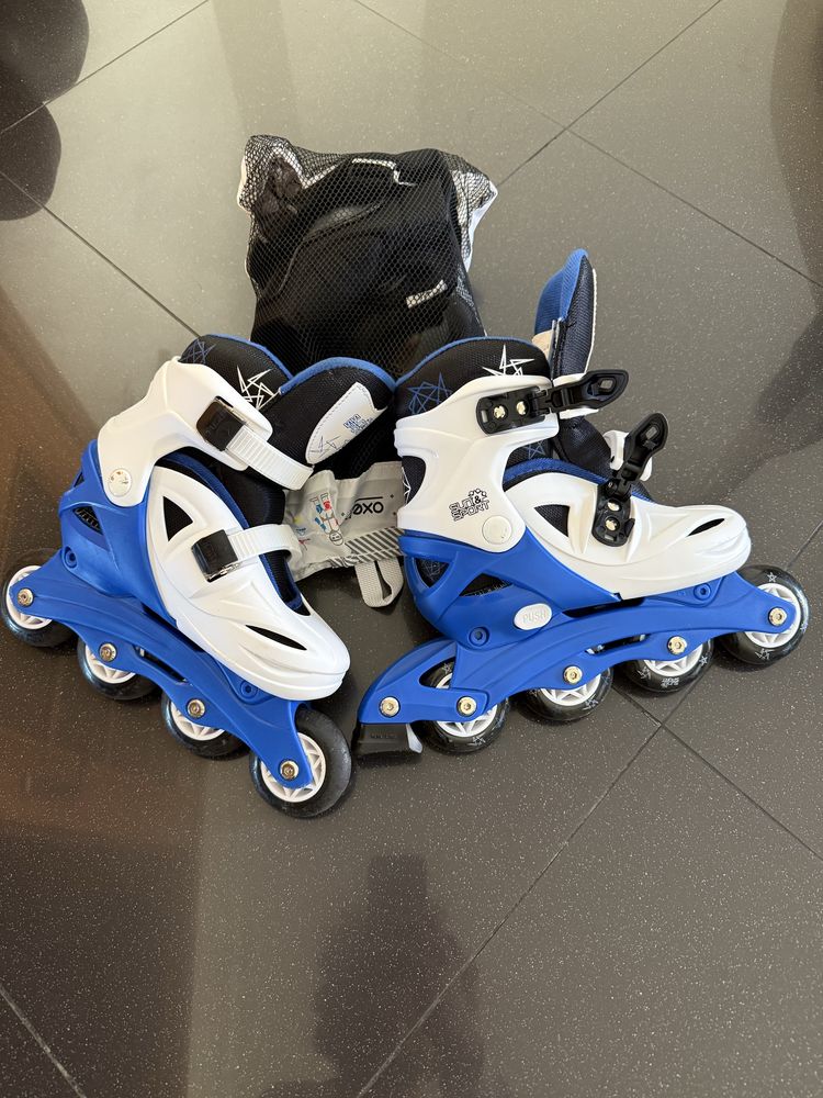 Patins em linha pouco usados