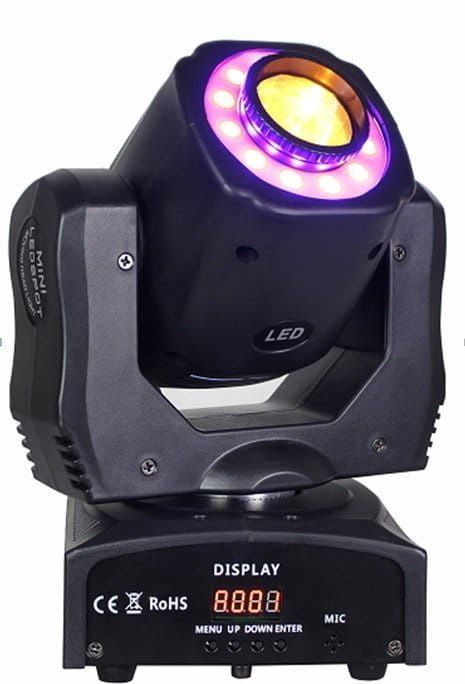 Glowy ruchome Fractal Mini LED Gobo Spot 60W - 4 sztuki
