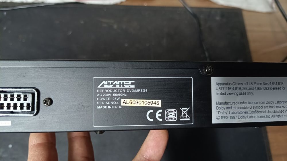 Leitor DVD, DivX, mp3