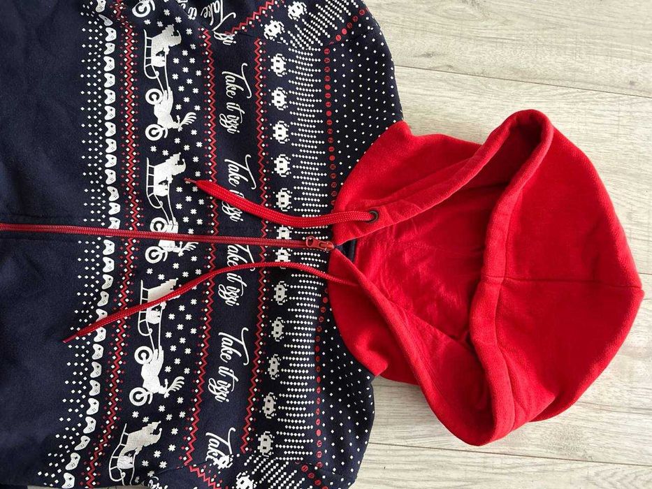 Kombinezon zimowy domowy z kapturem, piżama rozmiar S wzrost 160-170