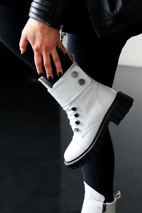 Останній розмір 38р НАТУРАЛЬНА ШКІРА! жіночі зимові ботинки черевики