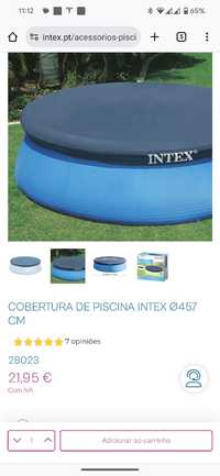 Cobertura piscina Intex Easy Set 4,57m - NOVA