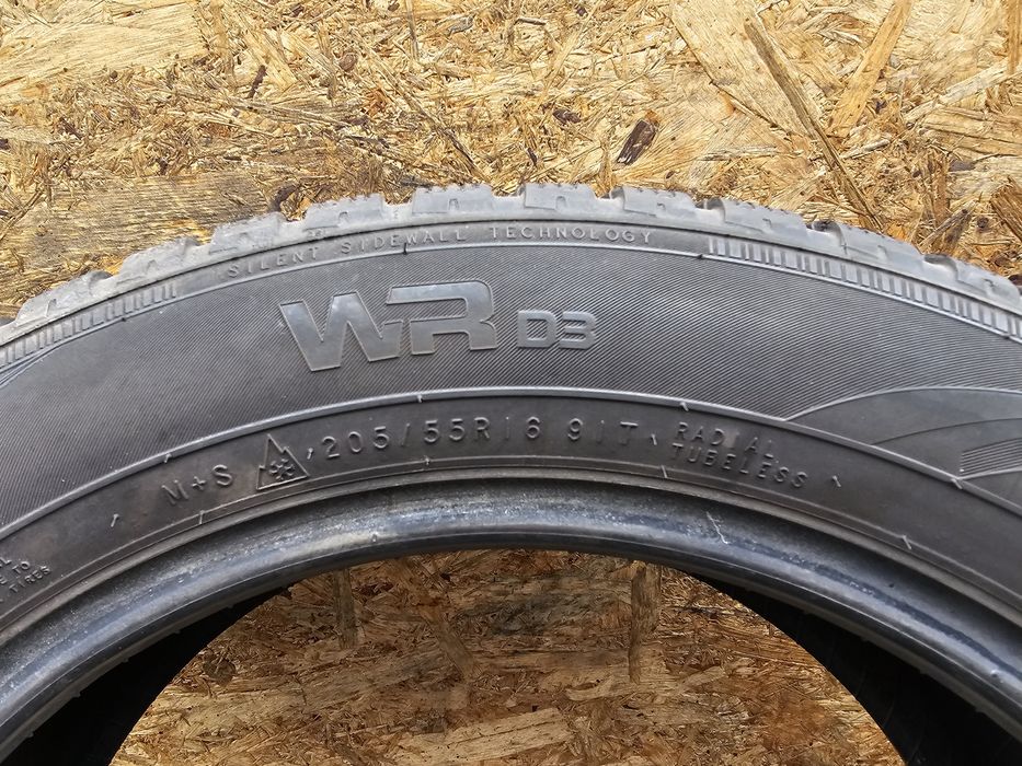 Idealne!!  7mm. 205/55 r16 Nokian WR D3. 17/18