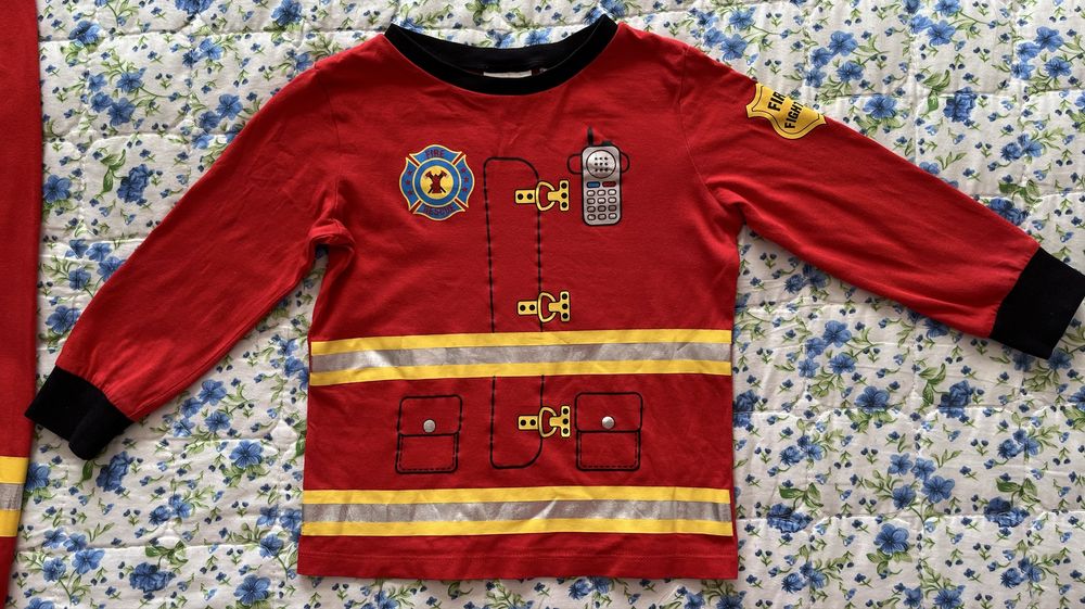 Piżama strój strażaka H&M 98-104 cm. 100% bawełna