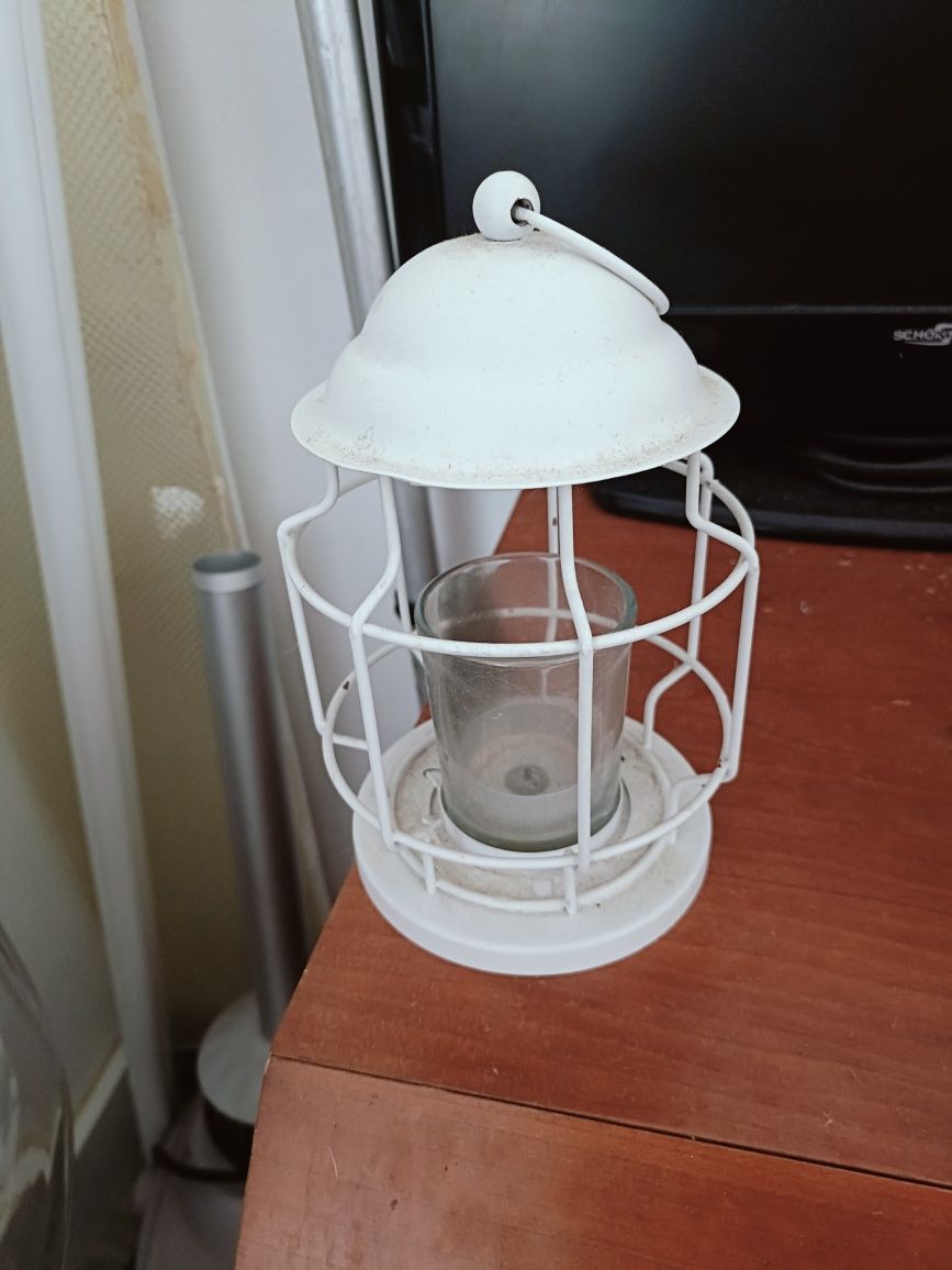 Porta velas branco