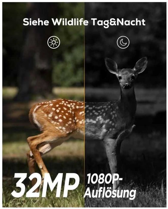 Fotopułapka iZEEKER 32MP HD z ekranem LCD kolor czarny