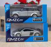 Audi R8 i Range Rover Sport 1:34 nowe. Firma RMZ