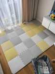Kinderkraft mata piankowa puzzle luno yellow
