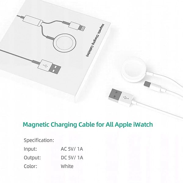 Ładowarka Indukcyjna Do Iphone Apple Watch Kabel