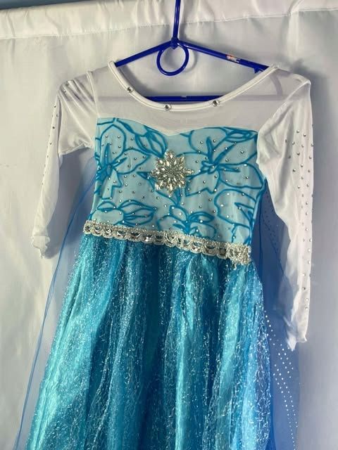 Strój przebranie Elsa Elza Sukienka Frozen Bal karnawałowy karnawał
