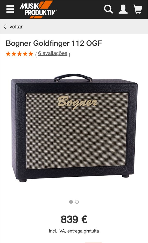 Bogner Goldfinger 45 + Coluna Bogner Goldfinger 1*12