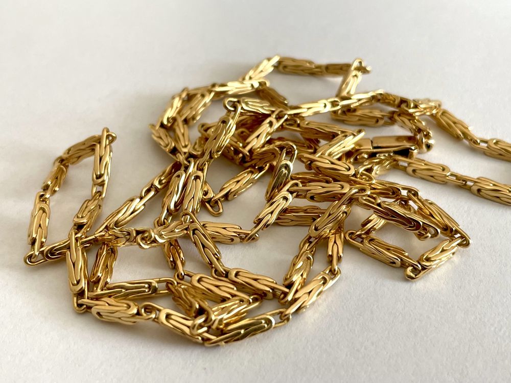 Złoty łańcuszek królewski 18k 750 damski