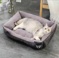 Большая мягкая и теплая кровать для кошек и собак