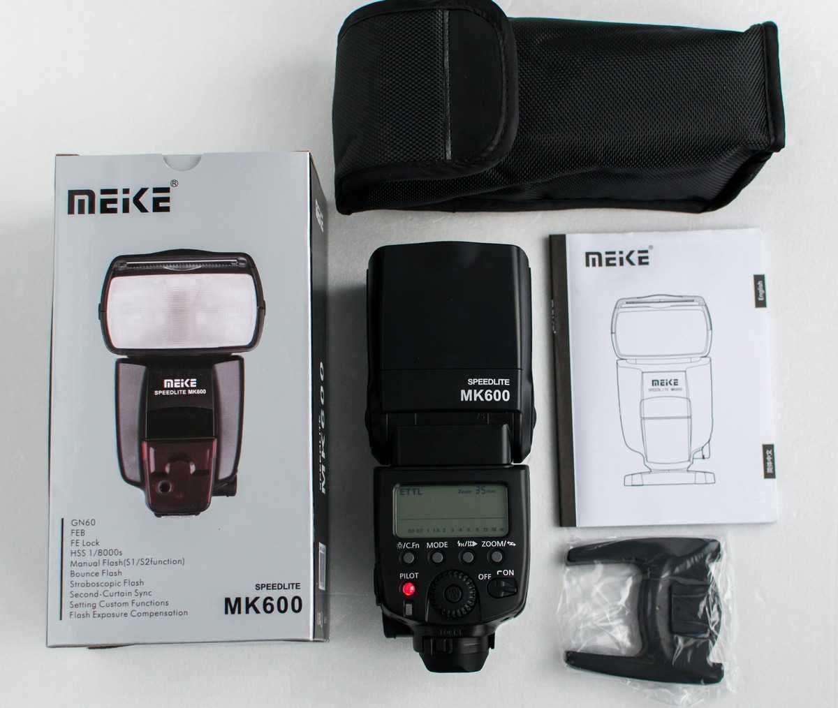 Спалах Meike MK600 MK910 (E-TTL, I-TTL) для Canon/Nikon Наявність!