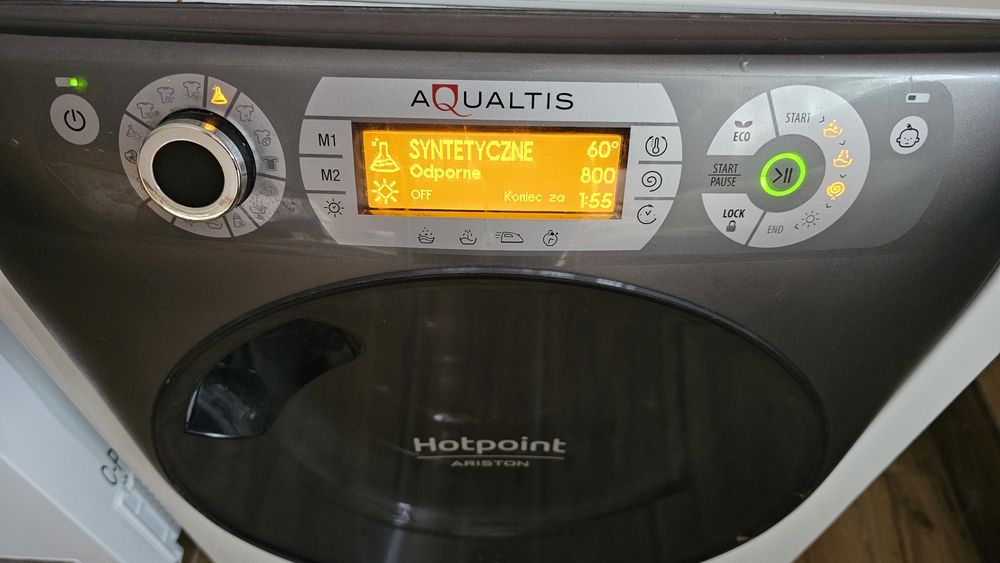 Pralko suszarka Hotpoint ariston aqualtis 10kg Eco tech. Drobna wada