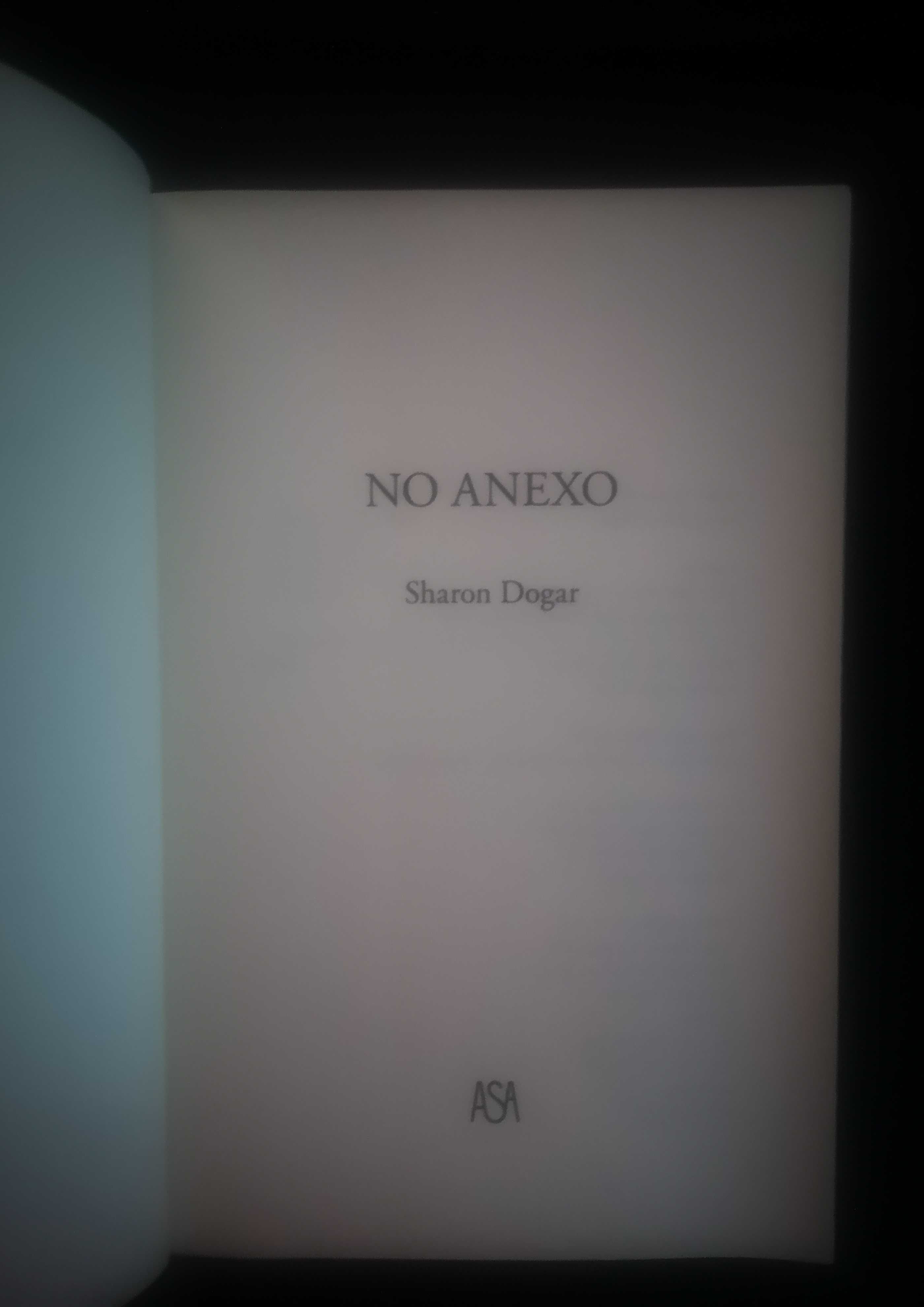 "No Anexo" de Sharon Dogar