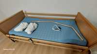 Łóżko używane rehabilitacyjne z materacem przeciwodleżynowym