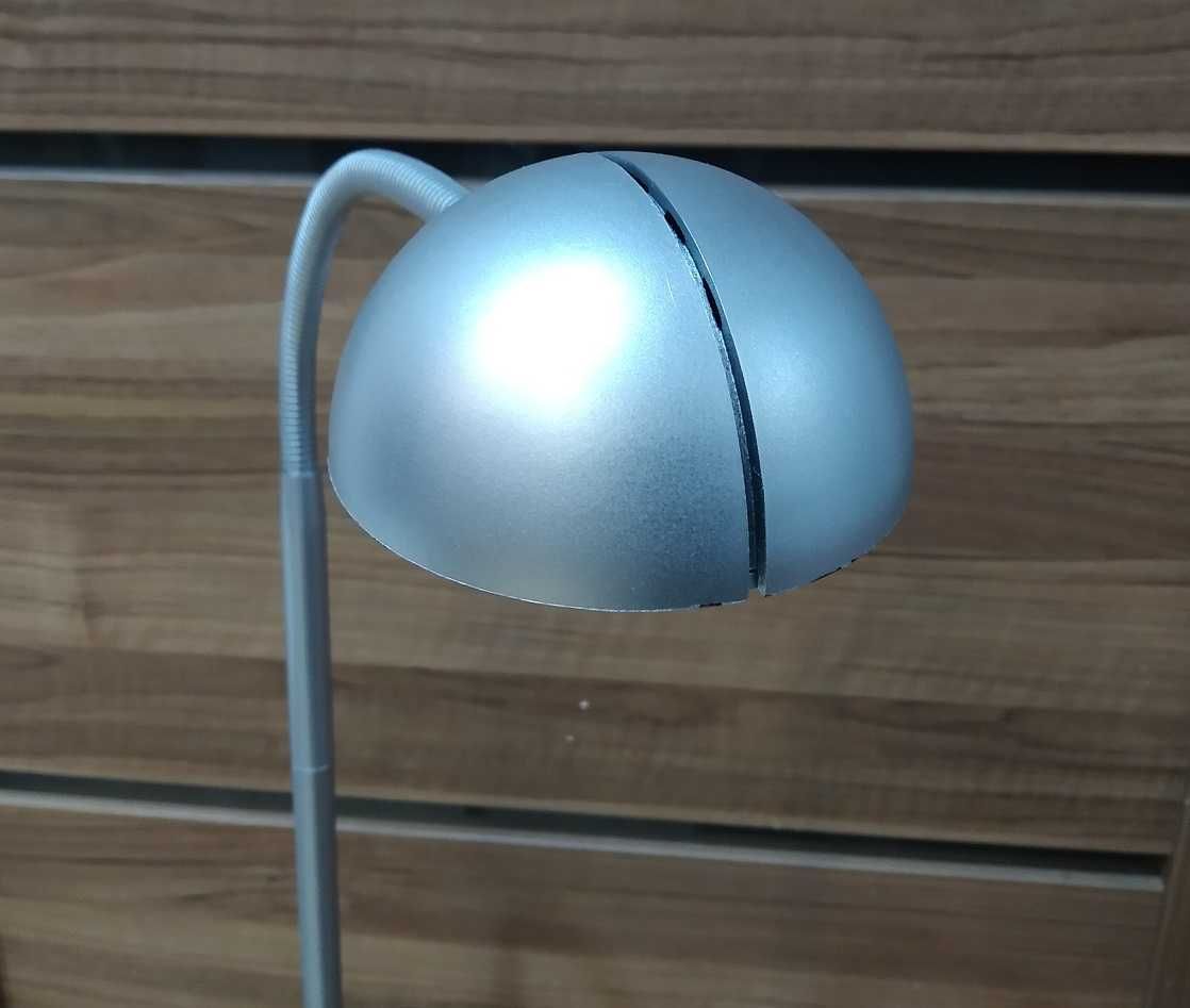 Lampa Stojąca #091 Do Czytania Nocna Home Floor Silver LED 115 cm
