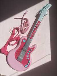 Гитара детская розовая