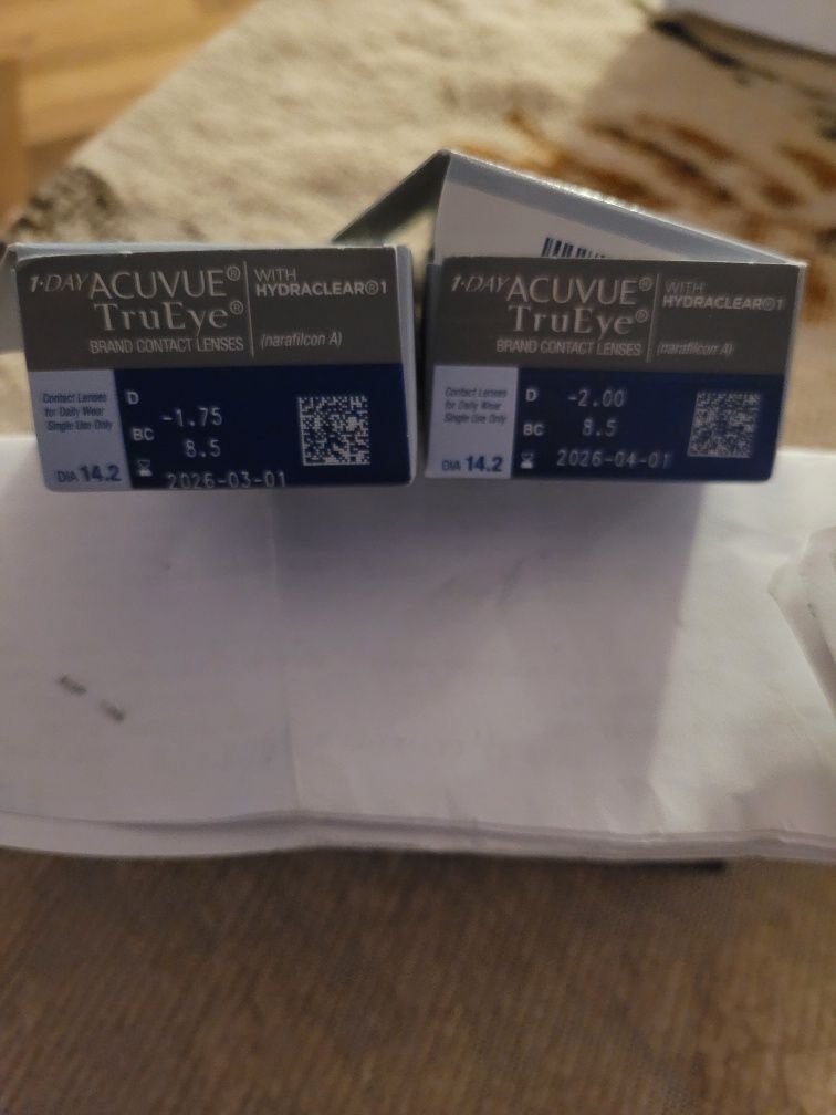 Soczewki kontaktowe 1-dniowe acuvue trueeye