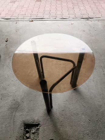 Stolik stół kawowy szklany okrągły