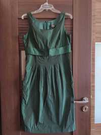 Sukienka elegancka, butelkowa zieleń, na święta rozmiar 40, senso