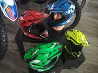 KASK DZIECIĘCY CROSSOWY BLEXX MD-911 czerwony żółty niebieski zielony