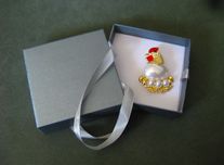 Alfinete / Broche / Pregadeira Galinha NOVO