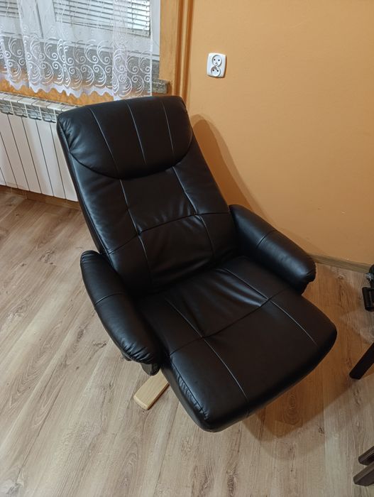 Fotel z eko skóry