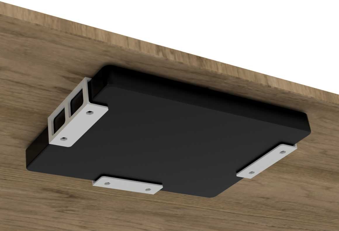 OUTLET Uchwyt na LAPTOPA 40mm mocowanie POD biurko blat