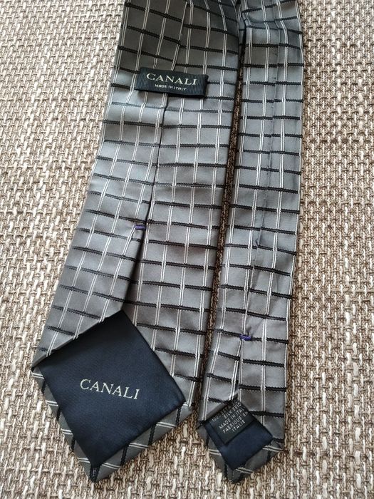 Canali made in Italy silk tie jedwabny krawat