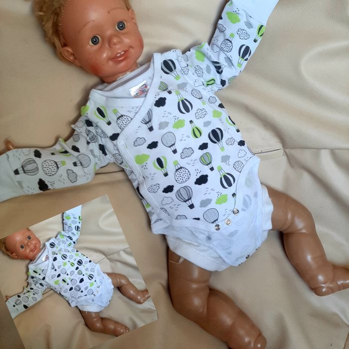 Zestaw roz 62/68 8 sztuk body długi rękaw mega paka komplet wyprawka