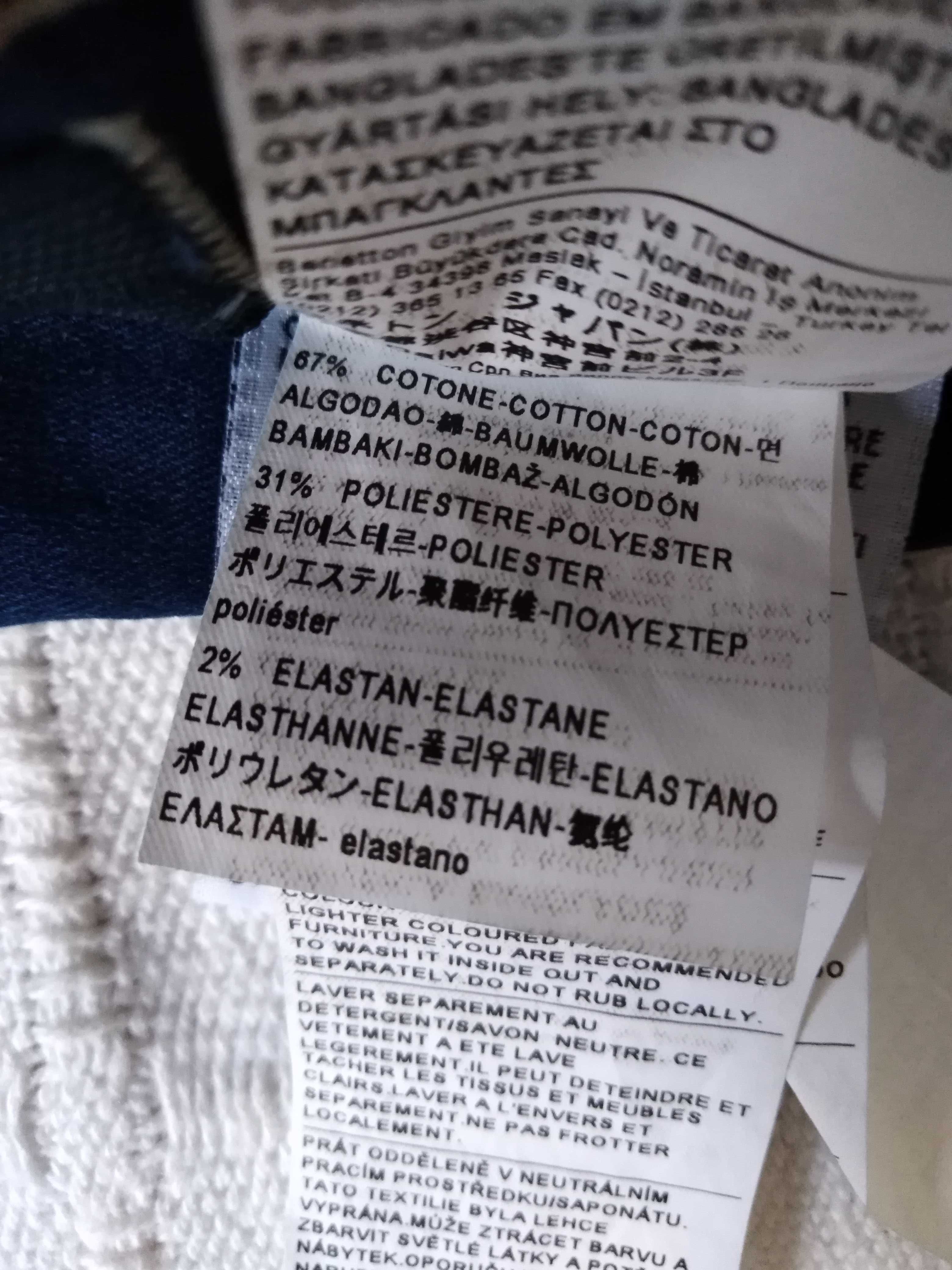 Calças Ganga Azuis Benetton Jeans 3XL 170cm 13-14 Anos