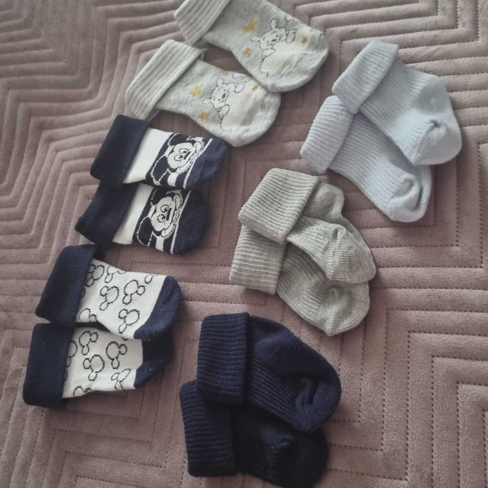 Zestaw szkarpet 6 par dla chłopczyka rozmiary 11-14, jedna para 15-18