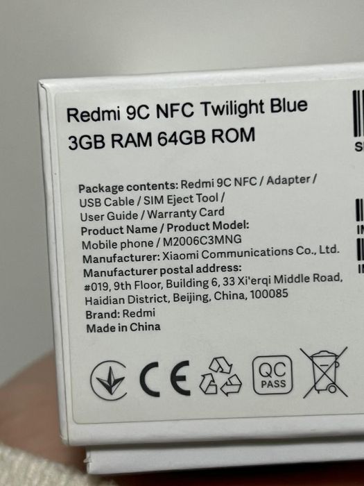 Xiaomi redmi 9C nfc
