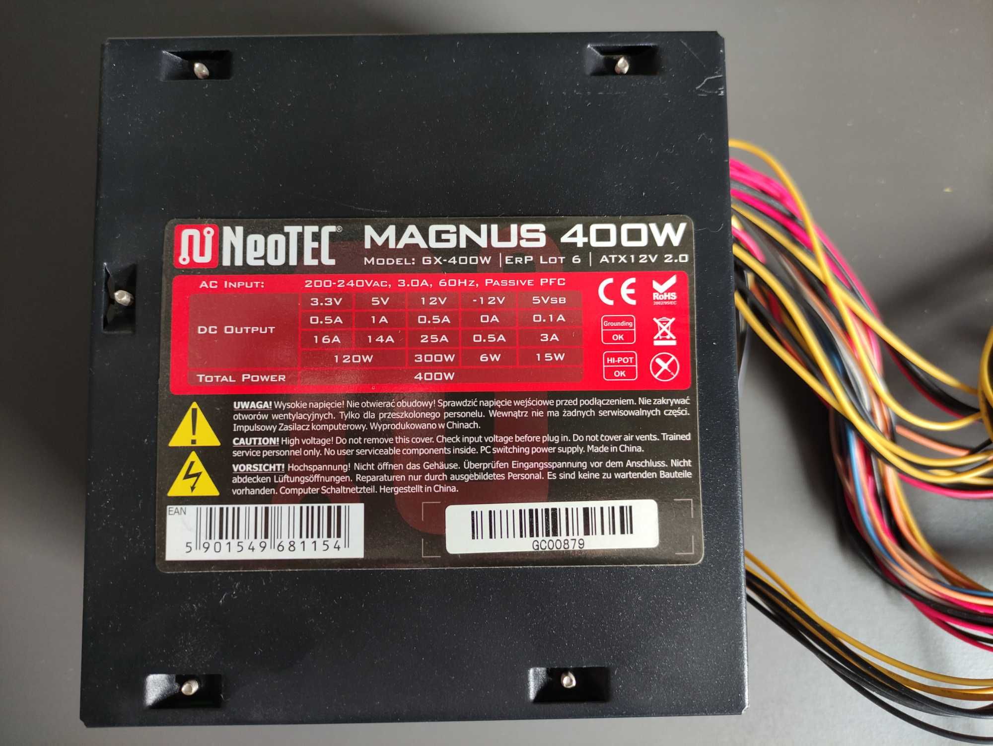 Zasilacz NeoTEC Magnus GX 400W