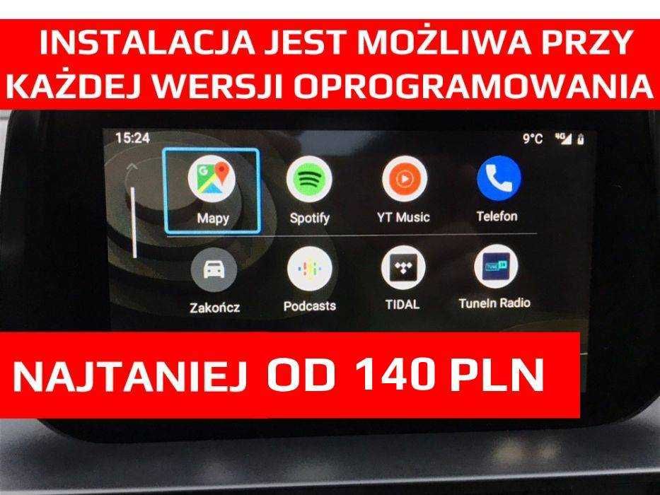 Android Auto CarPlay Mazda AA 2 3 6 CX-3 CX-5 Google Maps Polskie MENU