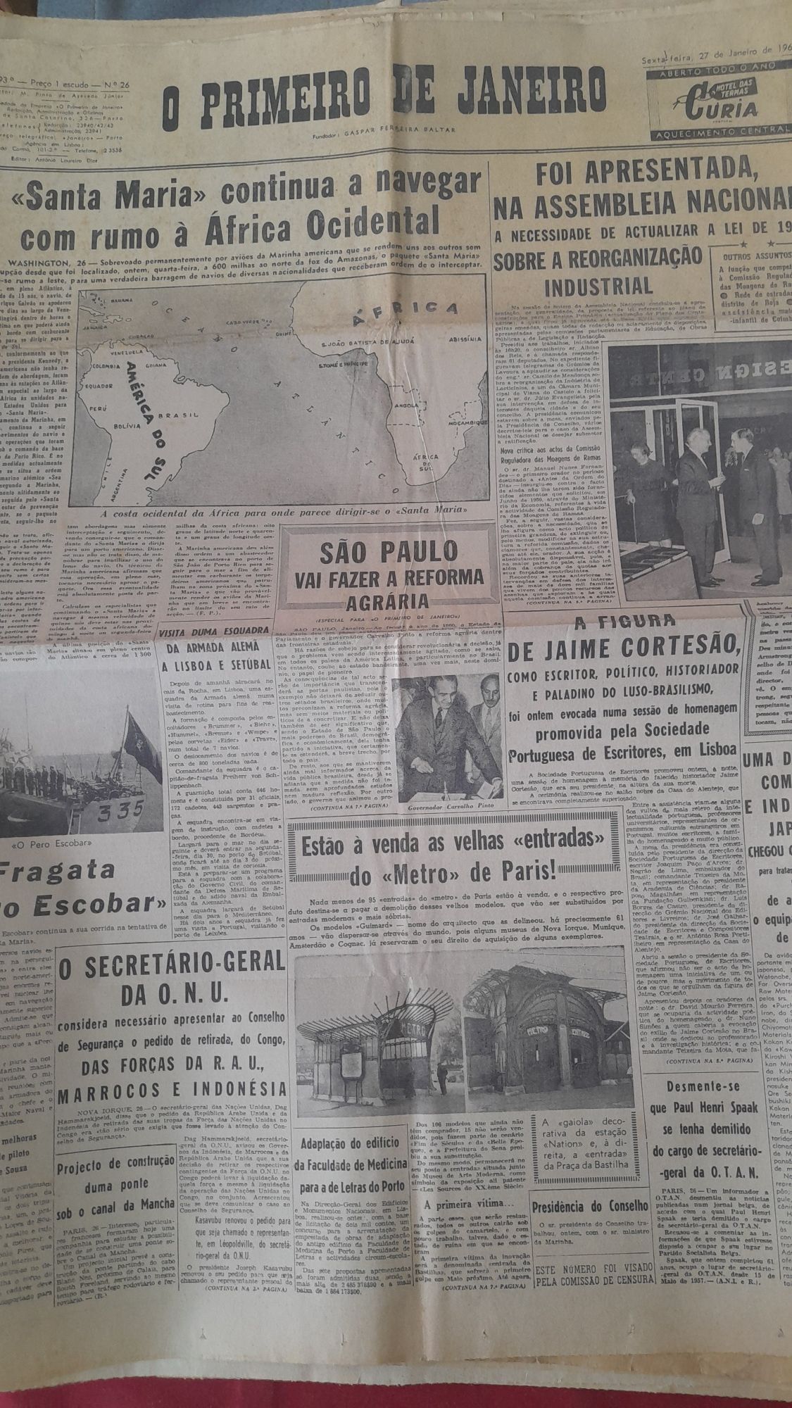 Jornais antigos O Primeiro de Janeiro