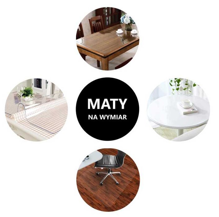 Podkładka poliwęglanowa na biurko do IKEA HEMNES 120x55 0,8mm