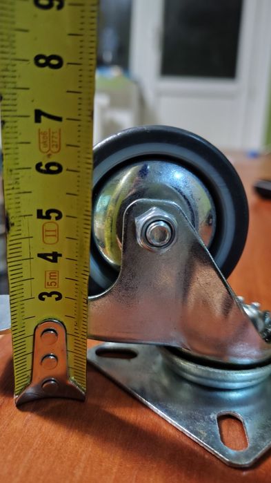 Мебельный поворотный ролик для тележки 4шт