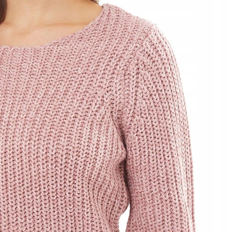 Fluid różowy melanżowy sweter 38 M nowy luźny też na L XL szeroki