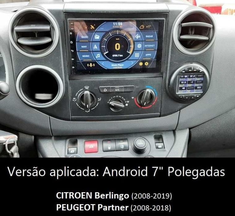 Radio Android Citroen Berlingo Jumpy Peugeot partner Expert Fiat Scudo