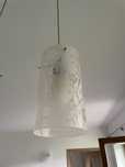 Komplet lamp szkło matowe zdobione