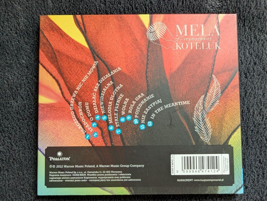 Mela Koteluk - Spadochron - Płyta CD