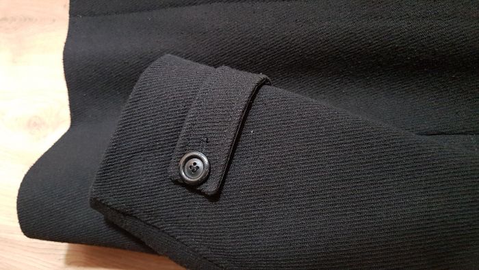 Płaszcz zimowy Bruno Zinger (Daniel 15) 176/56 Wełniany czarny NOWY