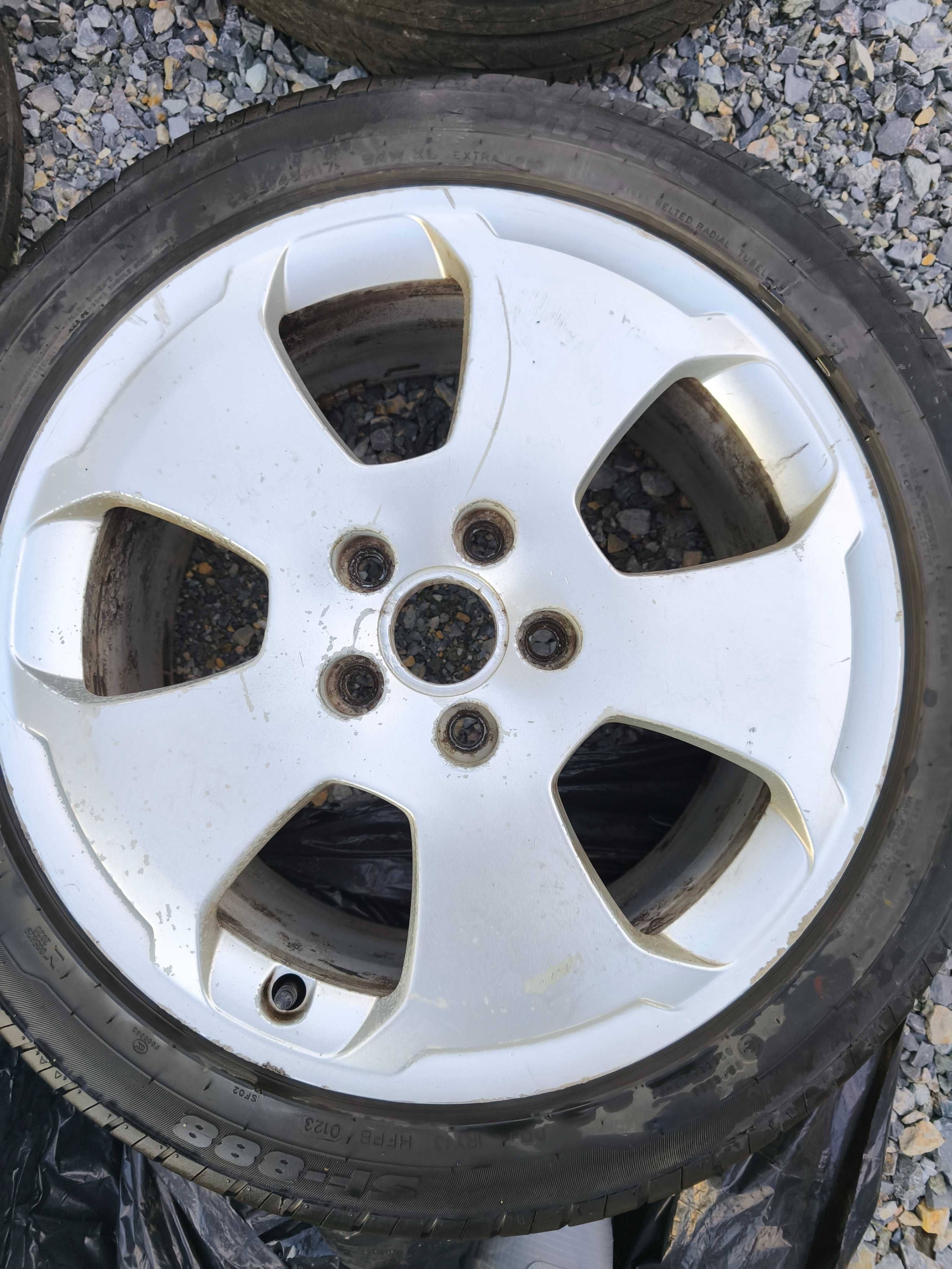 Felgi audi 5x112 z oponami sunfull M+S 23r