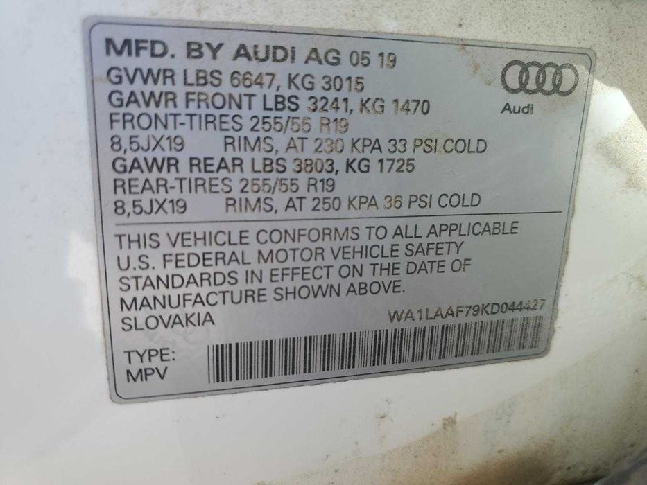 2019 Audi Q7 PREMIUM PLU