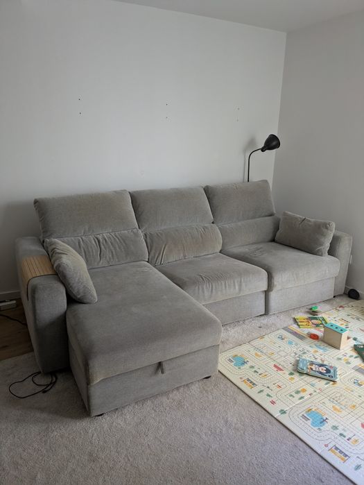 ESKILSTUNA sofa ikea
Sofá 3 lugares c/chaise longue, Hillared bege
799